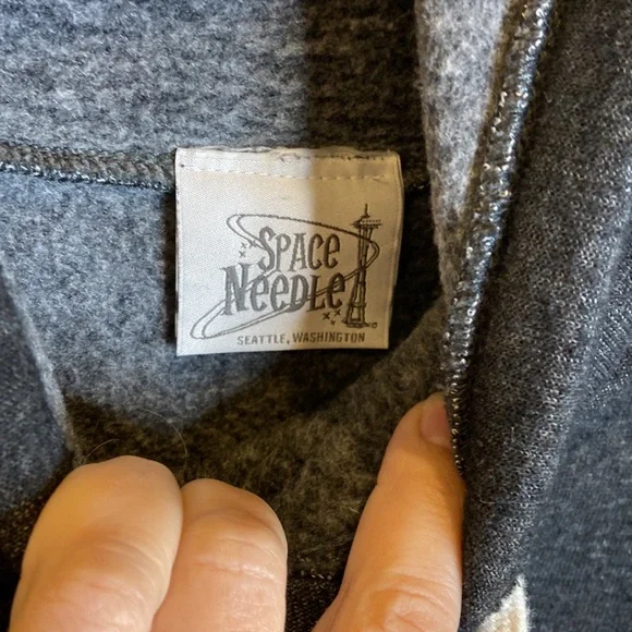Space Needle Gray Pullover Hoodie - Picture 9 of 9
